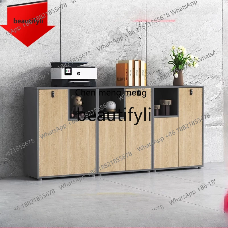 cn8617 ss Office File Archive Storage Cabinet Printer Office Organizer Wooden Partition Cabinet