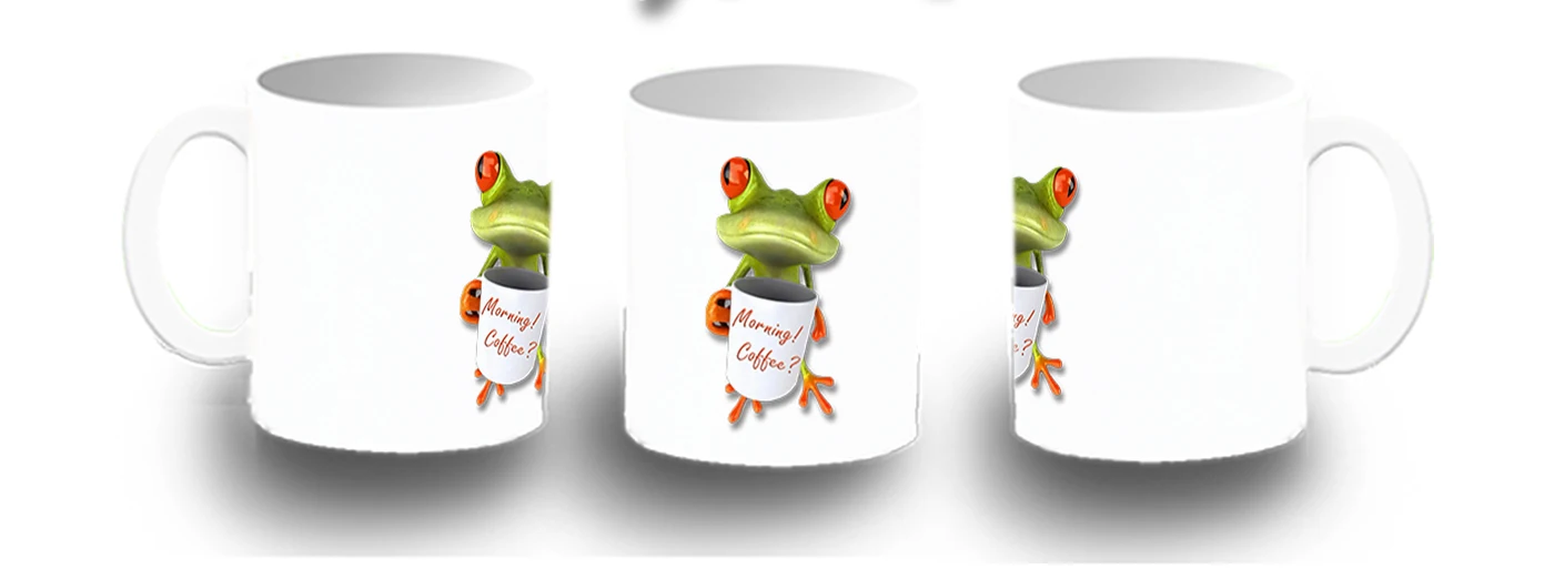 MERCHANDMANIA mug plastic frog 3D good morning coffee joy original coffee breakfast cocktail