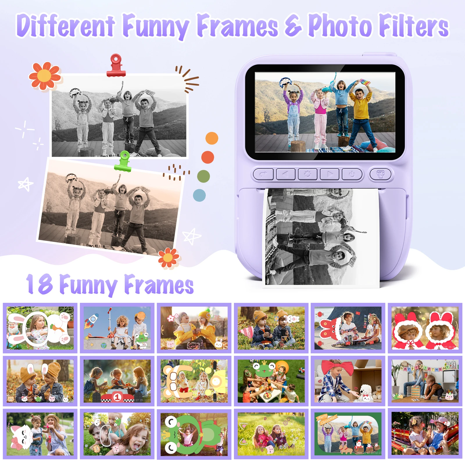 Instant Print Camera for Kids, 3.0