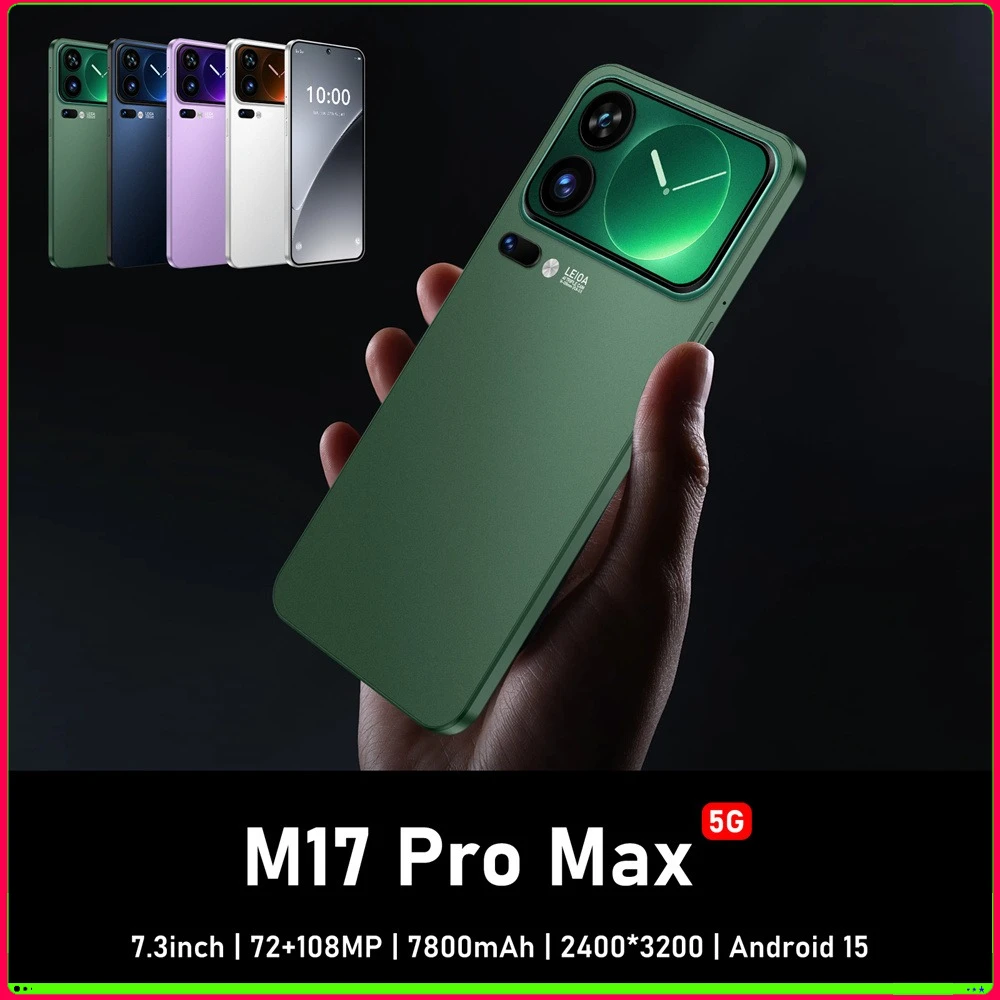 Neues Smartphone 5G 7,3HD Für M17 Pro Max Dual-SIM-Karte 22G+2TB Günstiges Handy Android Smart Mobiltelefon Entsperrt 8000mAh