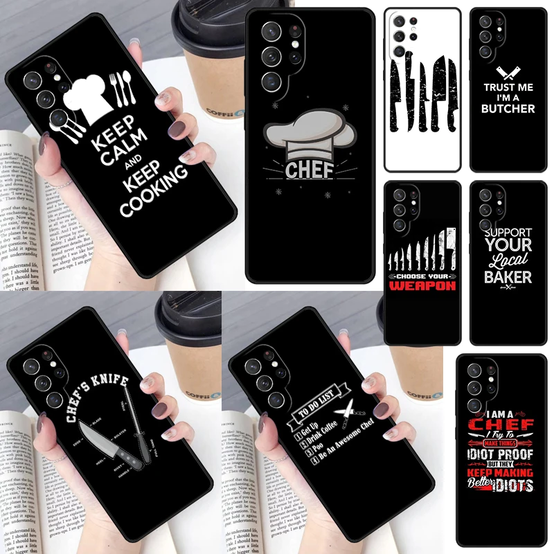 Knife kit kitchen gadget Cover For Samsung Galaxy S23 Ultra S22 S20 S21 FE S8 S9 S10 Plus Note 10 20 Ultra phone Case