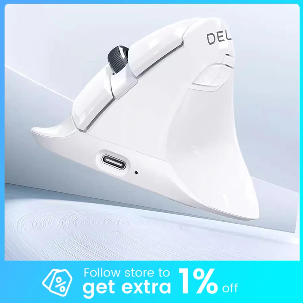 

DeLUX m618mini Office Mouse Protophase Dual Mode Connection Colorful RGB Wireless Mouse Mute Vertical Comfort 4000DPI Accessorie