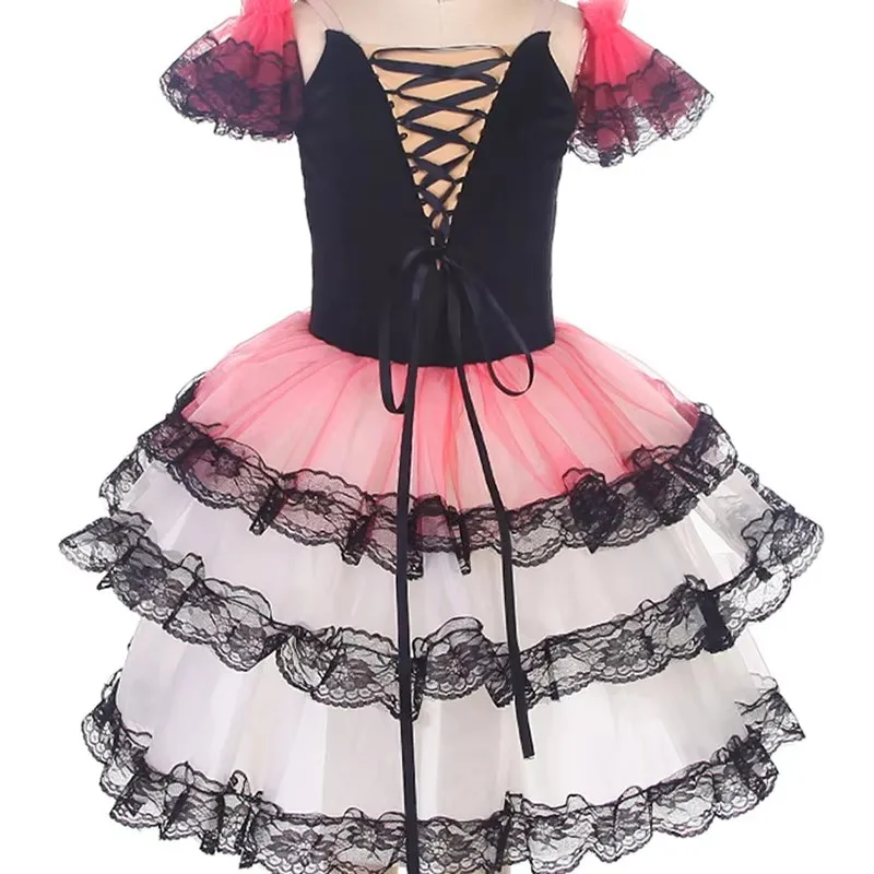 Professionele Romantische Tutu Lange Tule Tutu Ballet Jurk Wit Roze Ballet Rokken Professionele Tutu Ballet Meisje Kleding