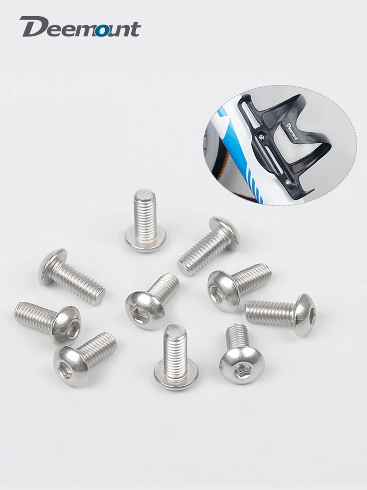 AliExpress DEEMOUNT Deemount Bicycle Water Bottle Holder Mount Bolts M5*12mm Stainless Steel Screw Hex-headed to Install Bike Bottle Cage Rack