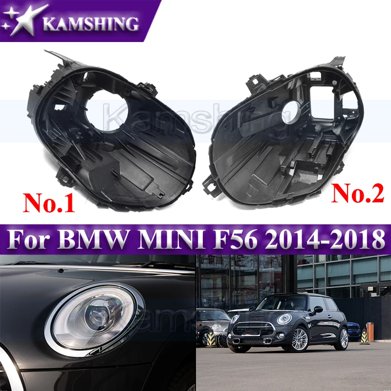 

Kamshing Front Headlight Base Cover For BMW MINI F56 2014-2018 Head Lamp Rear Shell Head Light Back Lid Back House