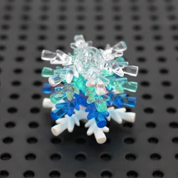 Building Blocks City DIY Accessories Snowflake Ice Crystal Bricks Compatible with 42409 Construction Toys for Children