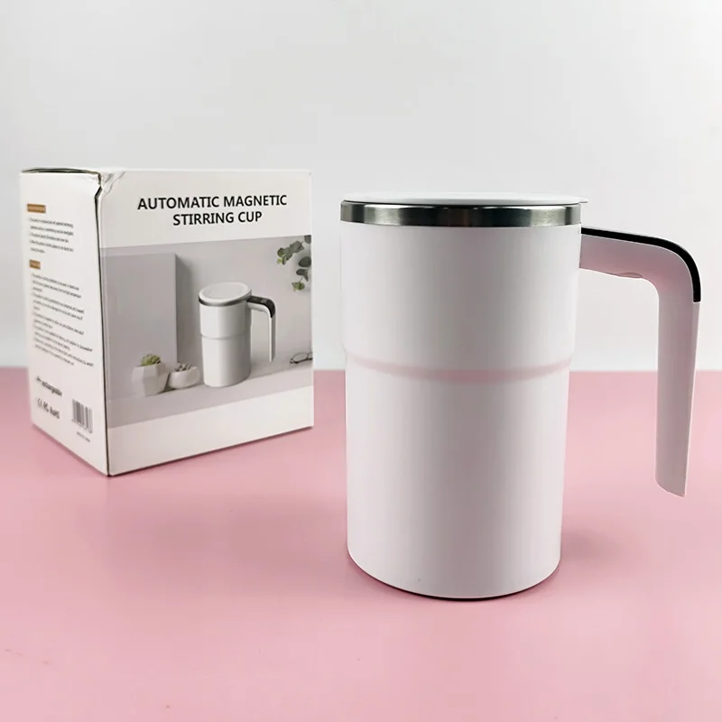 Stainless steel electric portable coffee cup, intelligent temperature magnetic automatic stirring cup, USB charging
