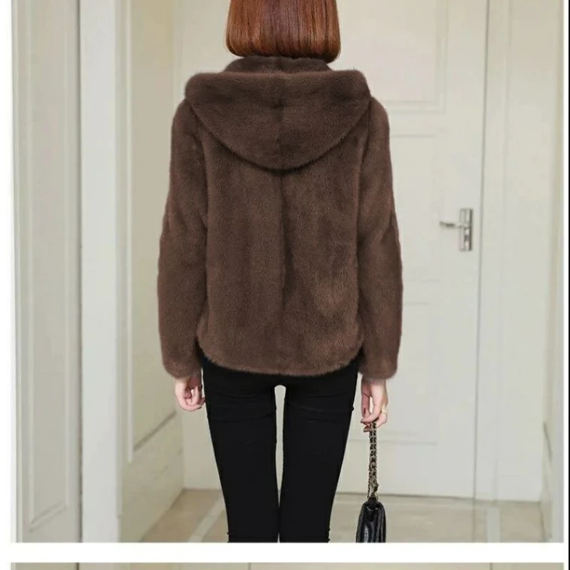 Autumn Winter New Fashion Hoodies Long Sleeve Solid Coral Fleece Trench Women's Clothing Loose Casual Pockets Korean Chic tops