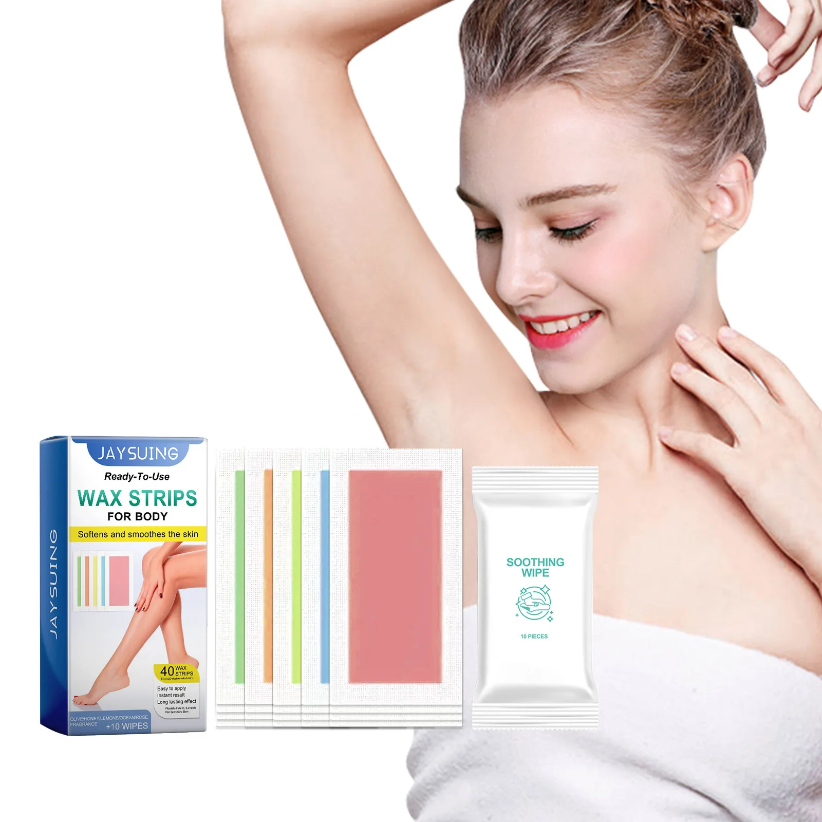 

Waxing Paper Body Arm Underarm Leg Gentle Non-irritating Quick Smooth Hair Removal Patch