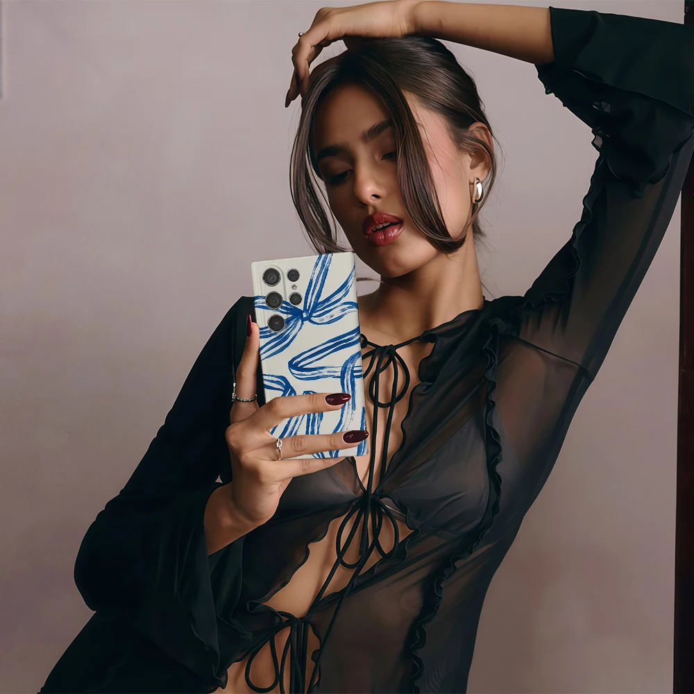 123 حافظة لهاتف سامسونج جالاكسي S25 S24 S23 S22 Ultra Plus A35 A55 A15 لامعة HD غطاء صلب فيلم شل #4