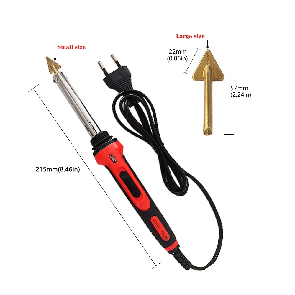 Riparazione paraurti auto saldatore elettrico cucitrice termica strumento da stiro in pelle strumento levigante con colla in PP riparazione plastica