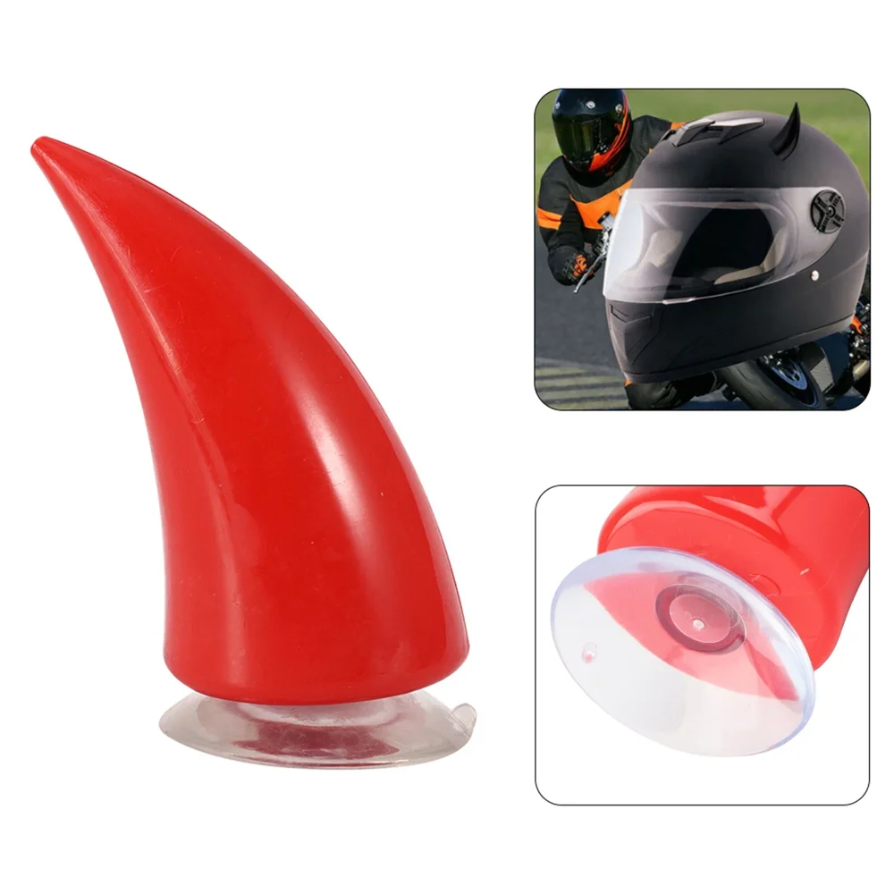 2Pcs Large Size Motorcycle Helmet Decoration Devil Horn Colorful Motorbike Bicycle Decoration Helmet Stickers Accessory