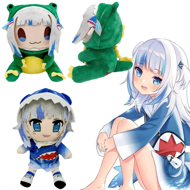 

Hololive Dino Gura Plush Toy Gawr Shark Stuffed Dolls Baby Animals Virtual YouTuber Plushies Figure Pillow Kid Christmas Gifts
