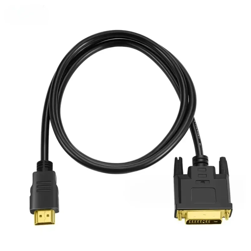 HDMI-compatible To DVI Cable Male 24+1 DVI-D Male Adapter Gold Plated 1080P for HDTV DVD Projector PlayStation 4 PS4/3 TV BOX