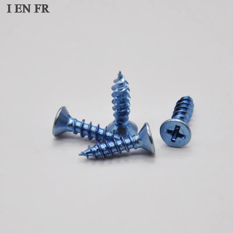 Zinc Plated Carbon Steel Phillips Countersunk Flat Head Tapping Screws Wood Screw M2.9 M3 M4 M5 M6 M6.3 Pointed Tail 10-50Pcs