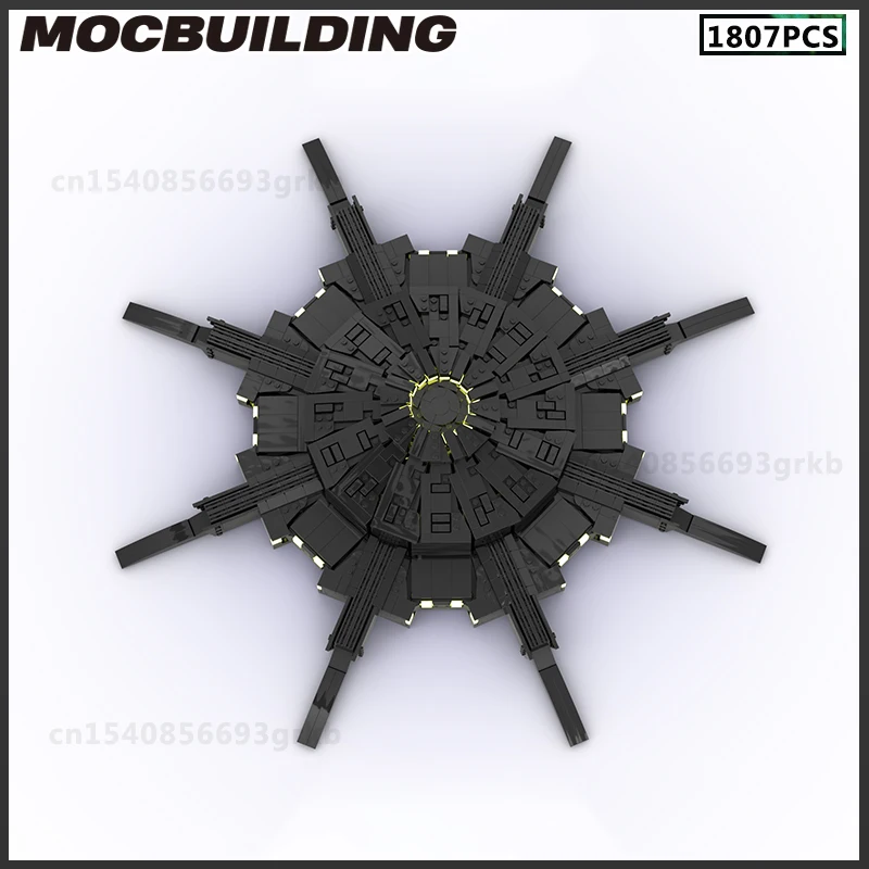 MOC Building Blocks Spaceship Battleship Frigate Starfighter DIY Bricks Space Base Model Toys Birthday Gifts Christmas Present