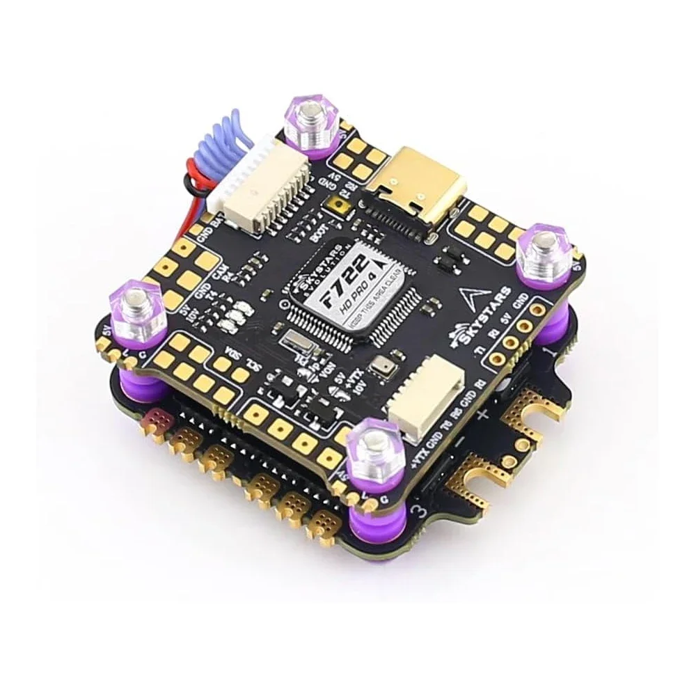 Skystars F7 F722HD PRO4 kontroler lotu OSD 45A/60A 128K Blheli_32 3-6S ESC Stack 30.5mm FPV Racing Drone Quadcopt