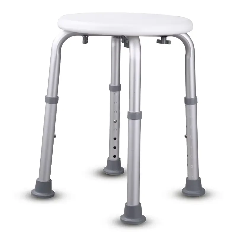 Adjustable Height 300LBS Weight Capacity Shower Stool Home Care Non-Slip Feet Bath...
