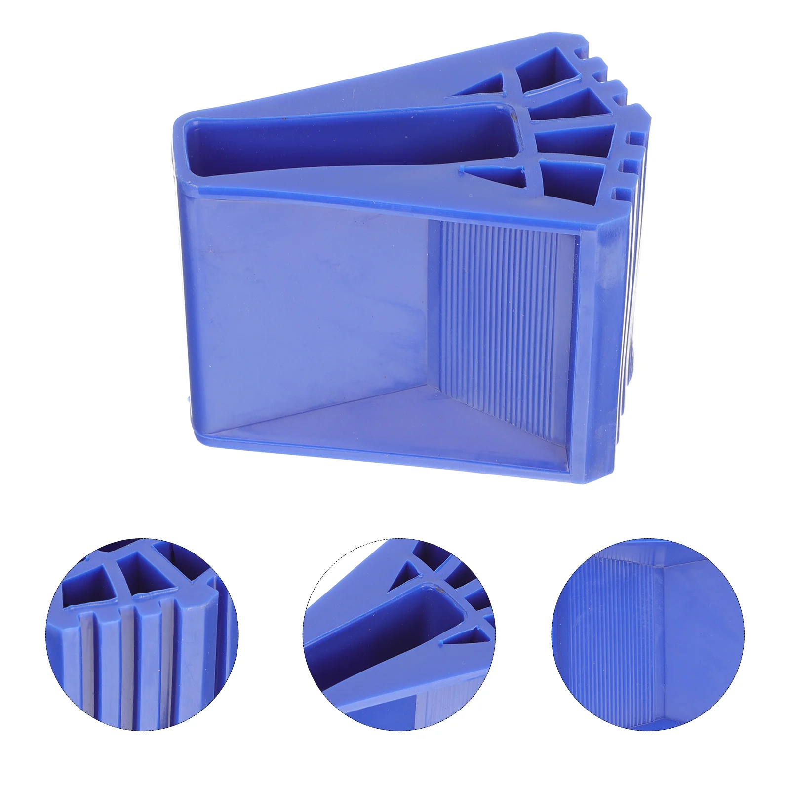 2 Pcs Ladders Decor Non-slip Mat Non-skid Feet Pad Durable Covers Toilet Rubber Pads for Apartment Blue Accessory Leg Mats