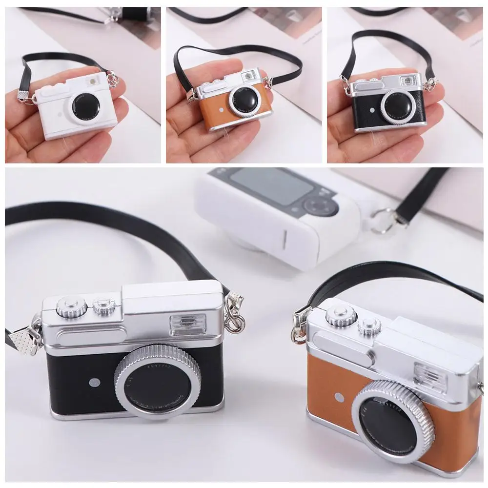 Pretend Play OB11 Accessories Photographic Prop House Accessories Simulation Camera Witn Flash Lamp Cute