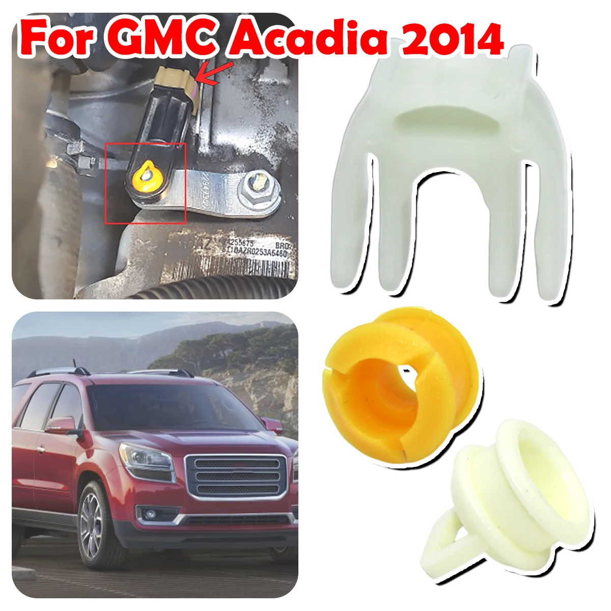 

3Pcs Shift Cable Bushing Lock Clip For GMC Acadia 2014 AT Range Selector Shft Lever Adjuster Gearbox Repair Kit Car accessories
