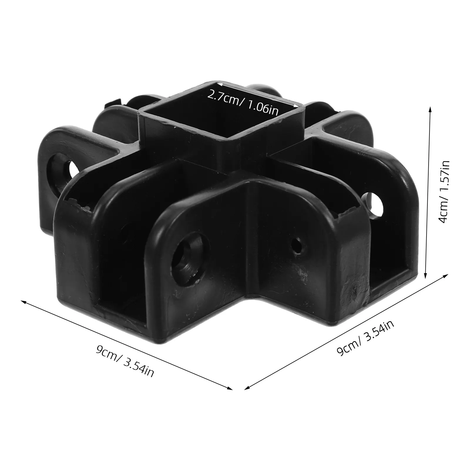 Plastic Tent Frame Repair Connector 4 Way Canopy Frame Fitting Tent Bracket Replacement for Outdoor Vendor Market Stall