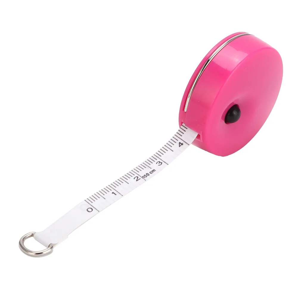 2Pcs 60-Inch 1.5 Meter Retractable Tape Measure Retractable Design Pocket Size Mini Keychain Tape Measure Sewing Measuring Tape