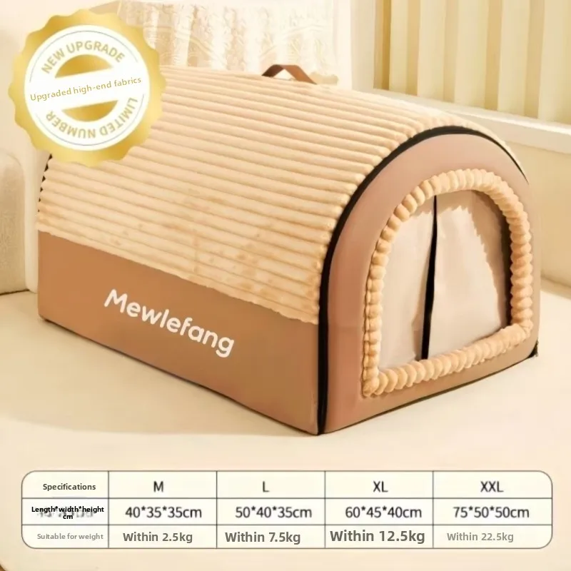 

Outdoor Dog House Winter Warm Waterproof Full Enclosed Dog Tent Home for Stray Dogs Pet elter Dog Bed Mat for Winter Use