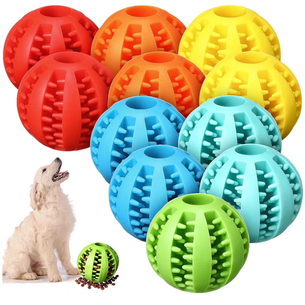 1pc Dog Toy Snack Ball Interactive Dog Food Ball Toy For Alleviating Canine Tooth Pain Slowly Eat Chew Snacks And Distribute