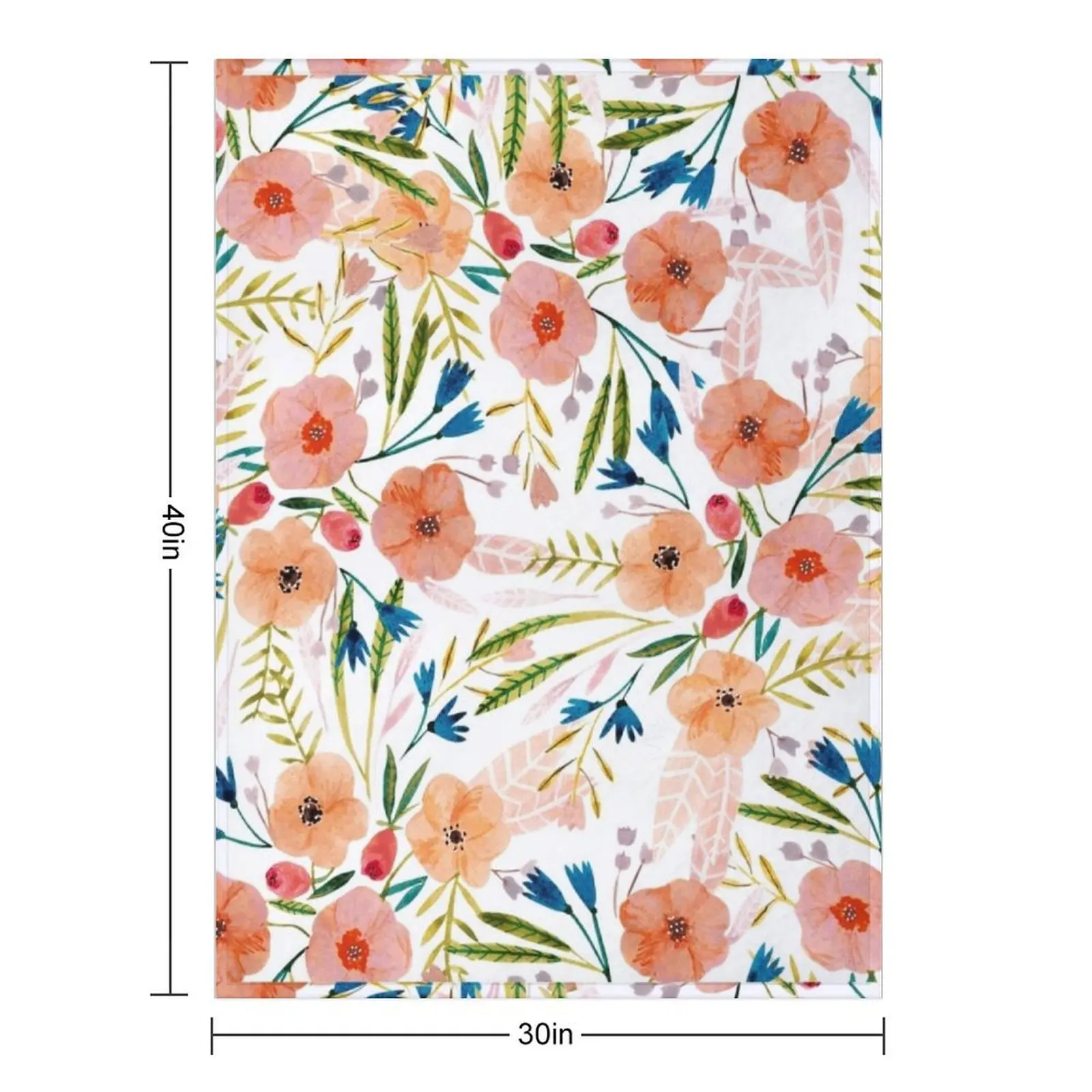 Floral Dance Throw Blanket Single Weighted Warm cosplay anime Decorative Throw decorative Blankets