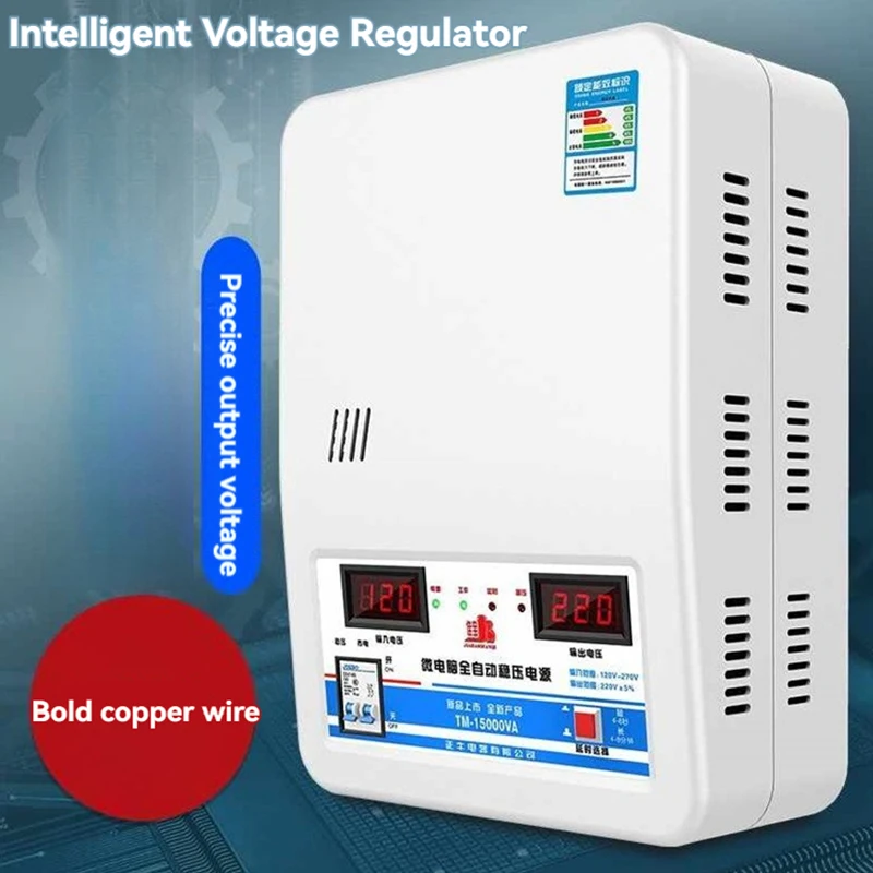 20KW Voltage Stabilizer Automatic 220V Household High-Power  Air Conditioner Special Dual Screen Digital Display Voltage Regulat