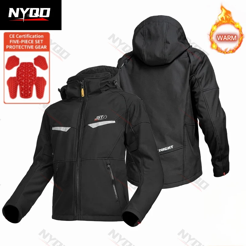 Four Seasons Motorcycle Riding Jacket pants Windproof Warm Inner Line Splash-proof Water Fabric CE Protection Gears Accessories