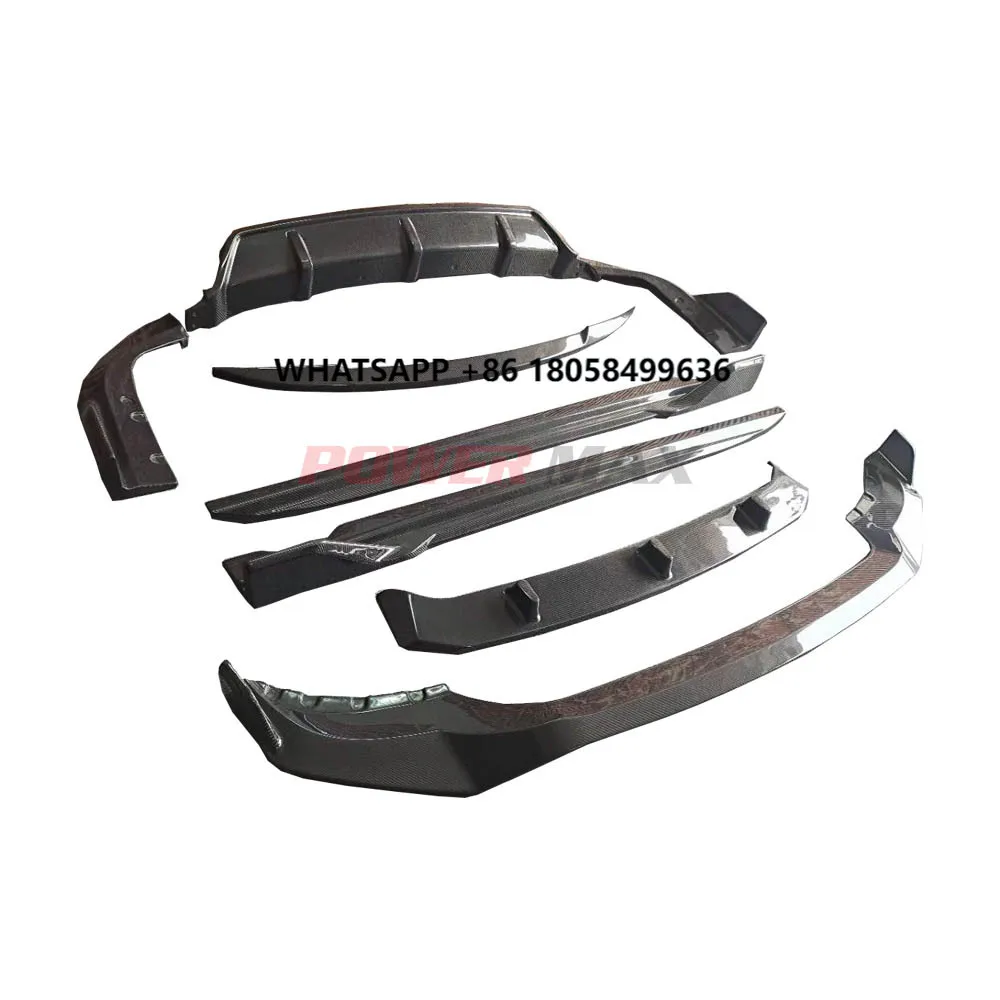 

Для BW G05 X5 M Sport передняя губа задний диффузор боковая юбка спойлер на крышу комплект для губ из углеродного волокна