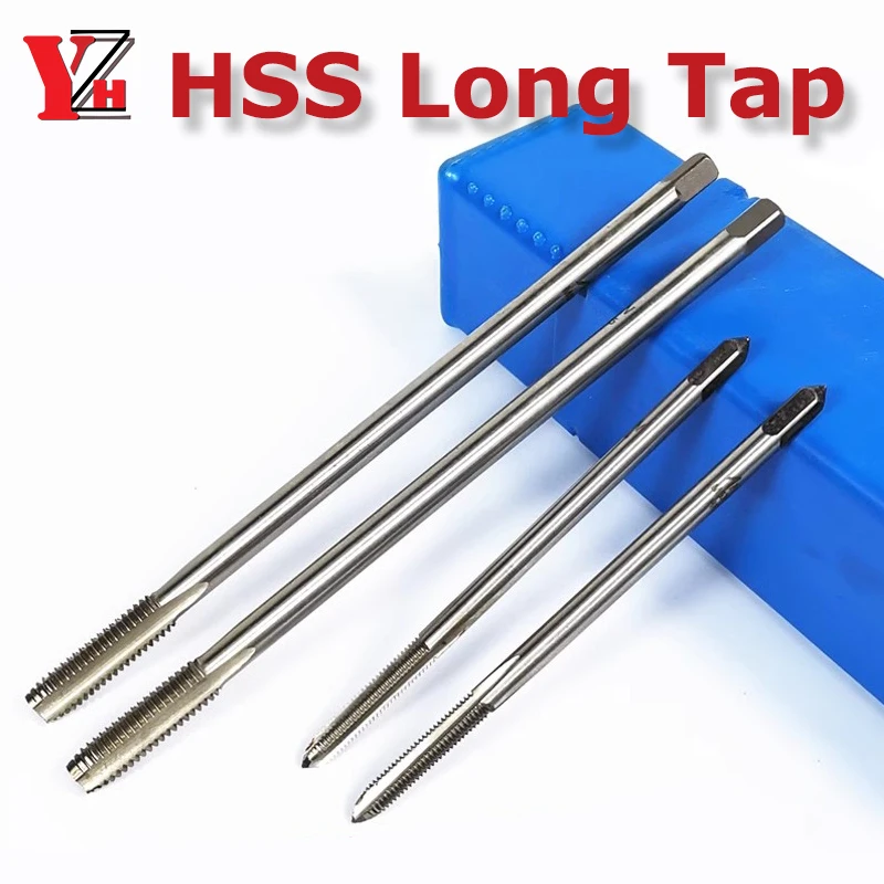 hss-estendido-haste-longa-rosca-torneira-m2-m52-metrica-flauta-reta-torneiras-100-120-150-200-250-300mm-comprimento-para-furo-profundo-para-metal