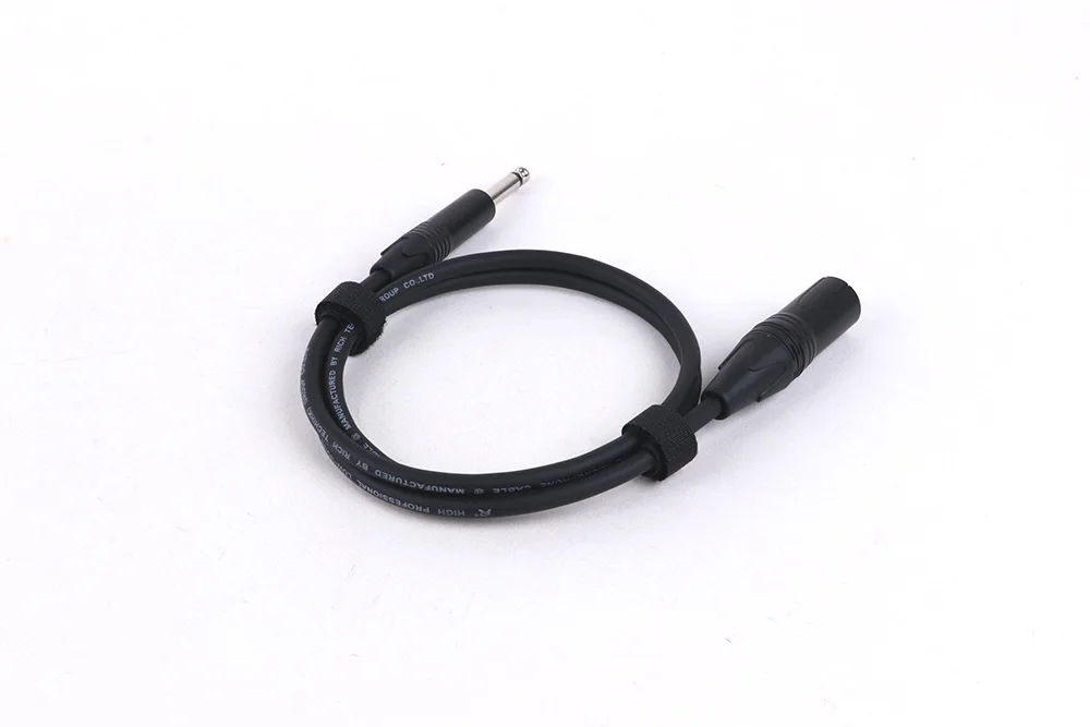 6,35 mm TS-Stecker auf 3-poliger XLR-Stecker/Buchse, Verbindungs-Audio-Verlängerungskabel für MIC Active Speakers, Bühnen-DJ-Studio-Audiokonsole – Detail 3