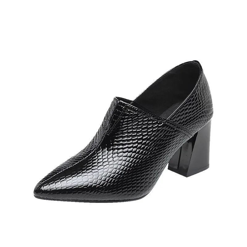 Women\'s Shoes 2024 Hot Sale Slip-on Women\'s High Heels Fashion Slip-on Office and Career Sexy Pointed Toe Heels Women Zapatos