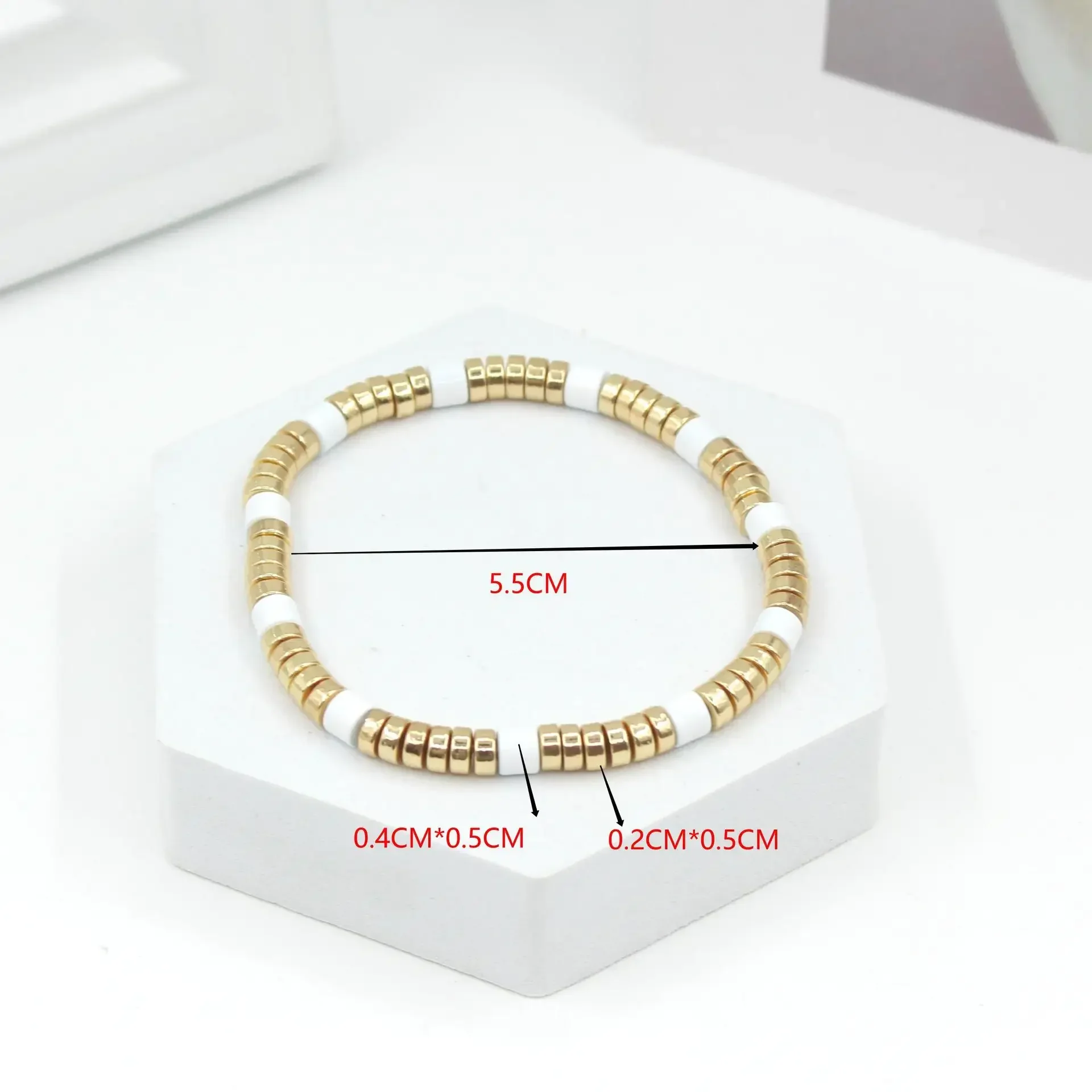 Bohemian Enamel White Cold Wind Autumn and Winter Models Stacking All-match Street Style Fashion Women\'s Bracelet Bangle Jewelry