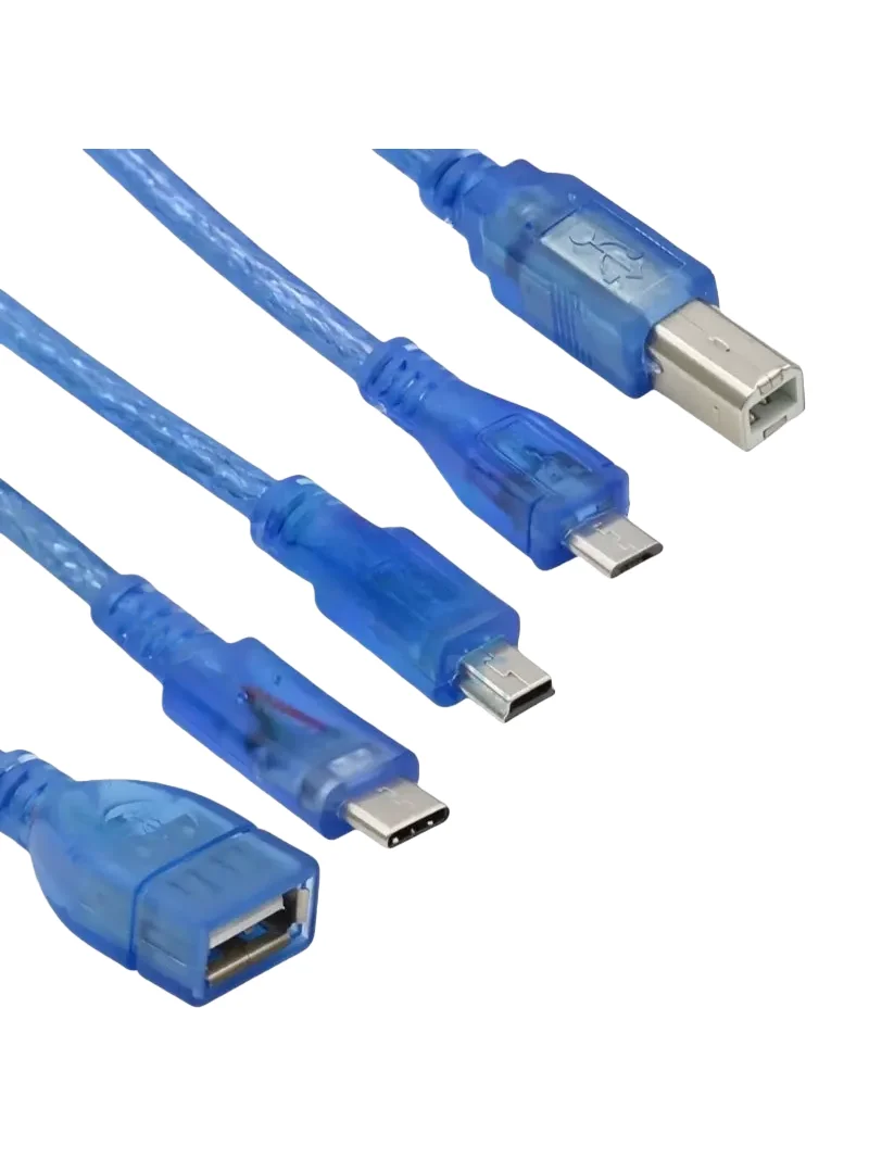 Niebieski kabel USB do drukarki dla Arduino 2560 Due, kompatybilny z Micro Mini