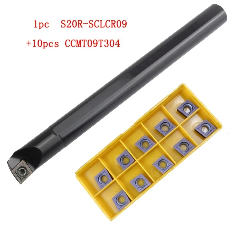 

12mm & 16mm Shank Milling Tool Holders with CCMT09T304 Inserts - for Steel & Stainless Steel Machining