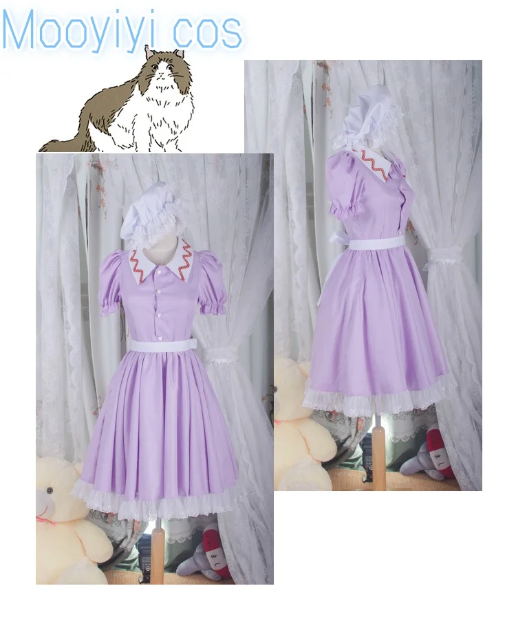 

New Mooyiyi cos Maribel Hearn/Medicine Melancholy Cosplay costume Halloween Christmas Lolita Dress New Project customized