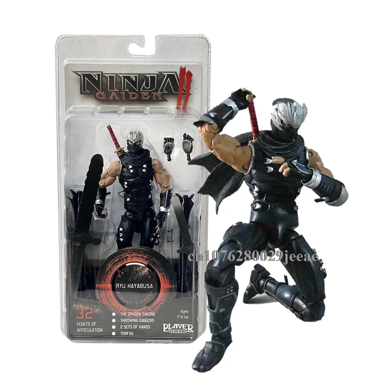 Bandai NECA Ninja Gaiden Falcon Dragon Ryu Hayabusa  7 Inch Action Figure Model Desktop Decoration Collection Movable Joints Toy