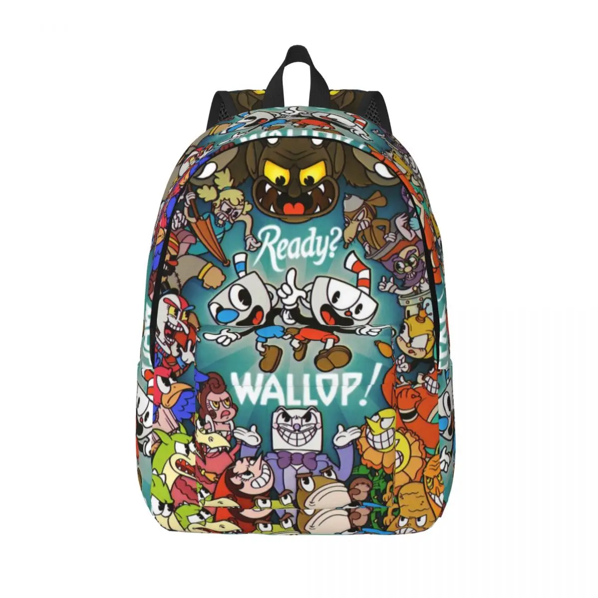 Cuphead Printed Lightweight Casual Schoolbag For School, Outdoor, Shopping, Office