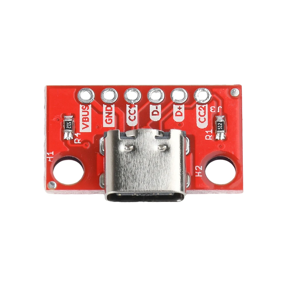 1/5PCS  TYPE-C Female Test Board USB 3.1 PCB Board 16P to 2.54mm Connector Socket Adapter Module