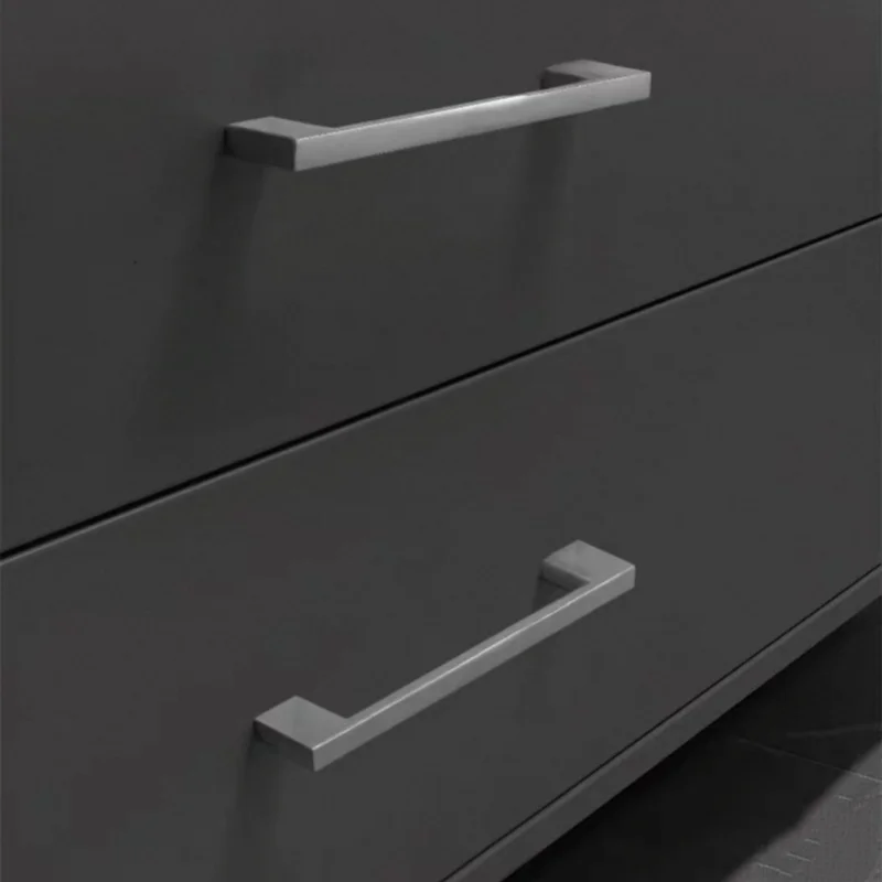 Gold Black Wardrobe Door Pulls Extended Nickel Aluminum Alloy Bedroom Cupboard Pulls Kitchen Cabinet Handle Furniture Handles