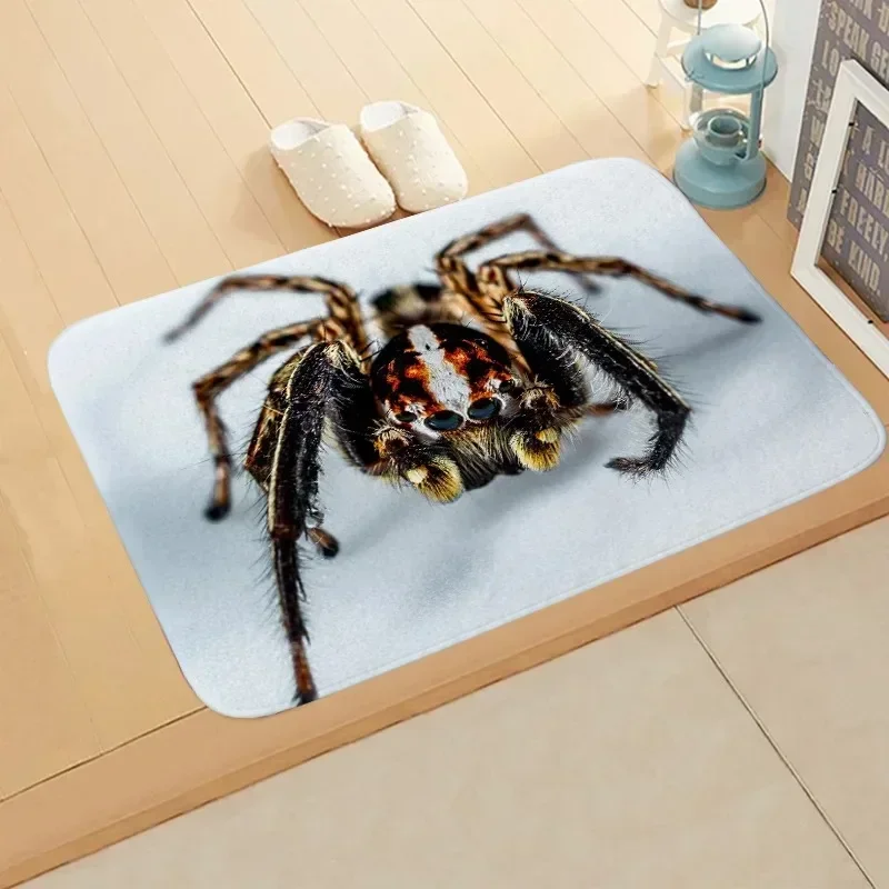 Non-slip Doormat Funny Climbing Tarantula Big Spider Lover Bath Bedroom Mat Welcome Carpet Flannel Modern Decor 160x220cm