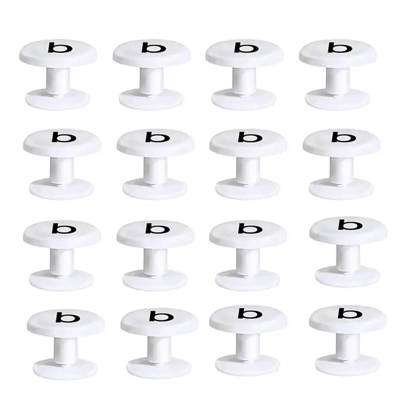 

TEXU Accessories,For Beach Bag Handles- 16 PCS Replacement Rivets For Bogg Bags- White Buttons For Wit Tote Bag Straps