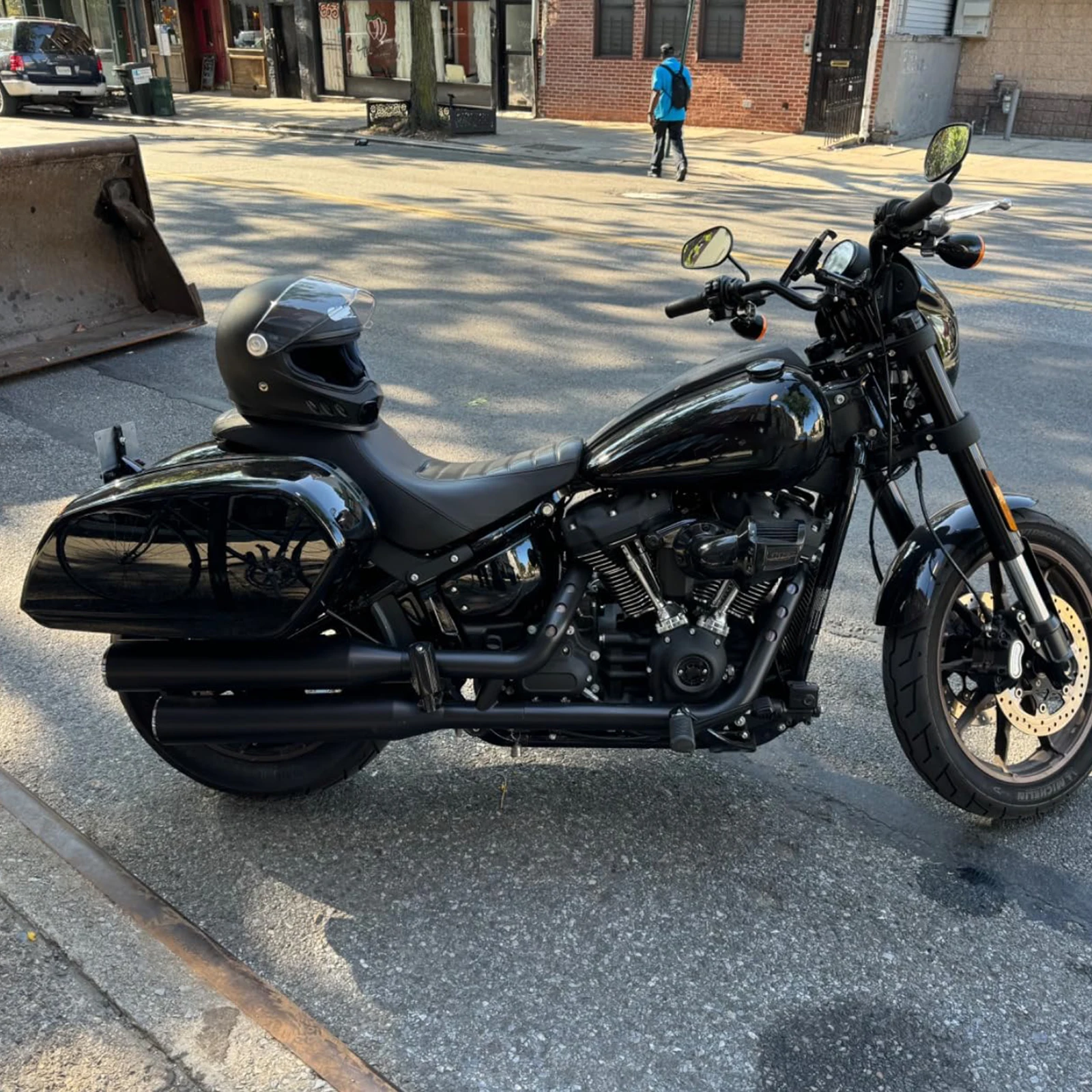 For Softail Low Rider S/ST FXLR Sport Glide FLSB Hard Saddlebags Docking Kits Motorcycle Trunk Side Bags Luggage Storage