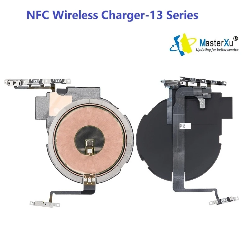 Wireless NFC Chip Coil Charging Flex Tag Power Volume Cable Charger Panel for iPhone 8 X XR XS 11 12 mini 13 Pro Max