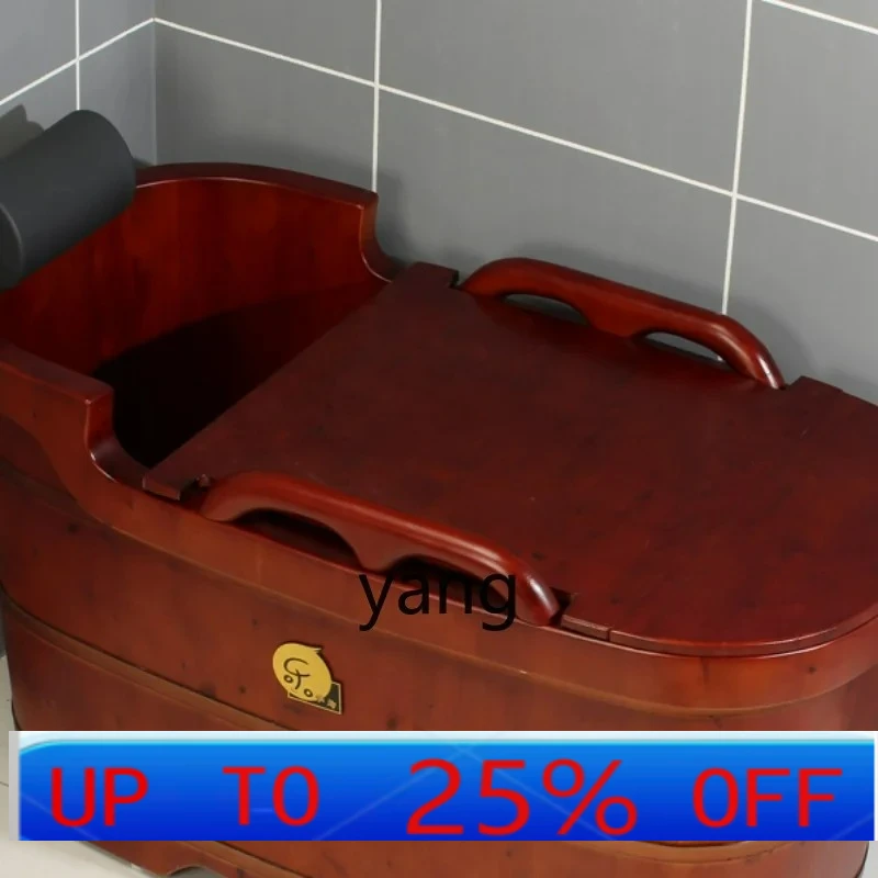 

LMM Cypress Bath Bucket Bath Adult Household Constant Temperature Bathtub Bath Adult Wooden Bucket