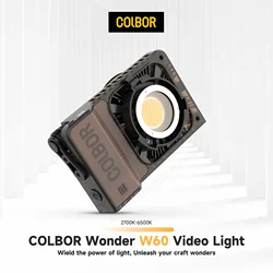 Synco Colbor W60 LED Video Light Photography Lighting 2700K-6500K Bi-Color APP Control for Camera Studio W60R